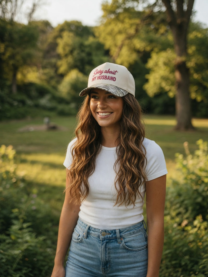 Sorry about my husband embroiderd hat